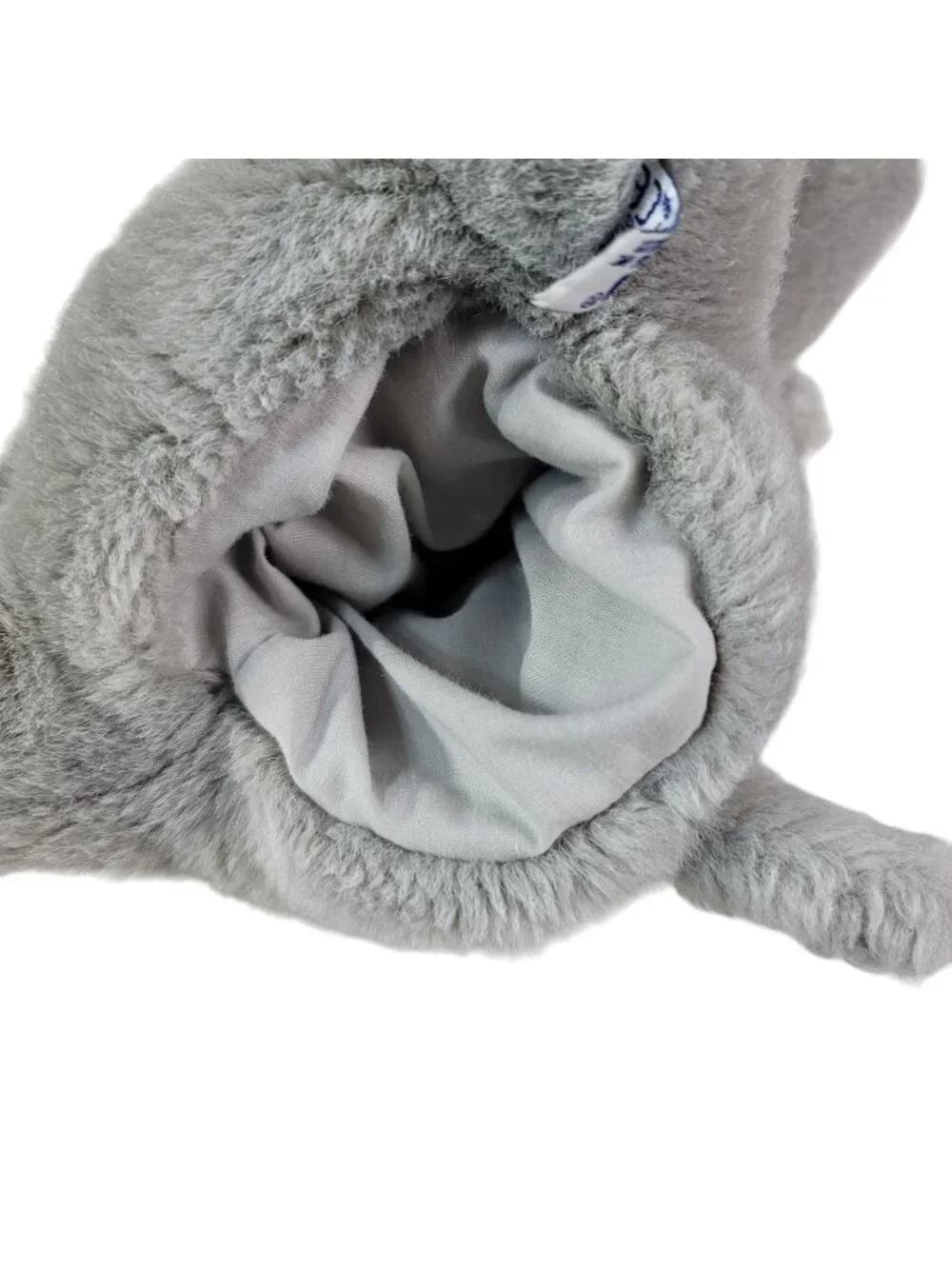 Aurora A&A Elephant Hand Puppet Plush Gray Floppy Ears Safari Full Body Vintage